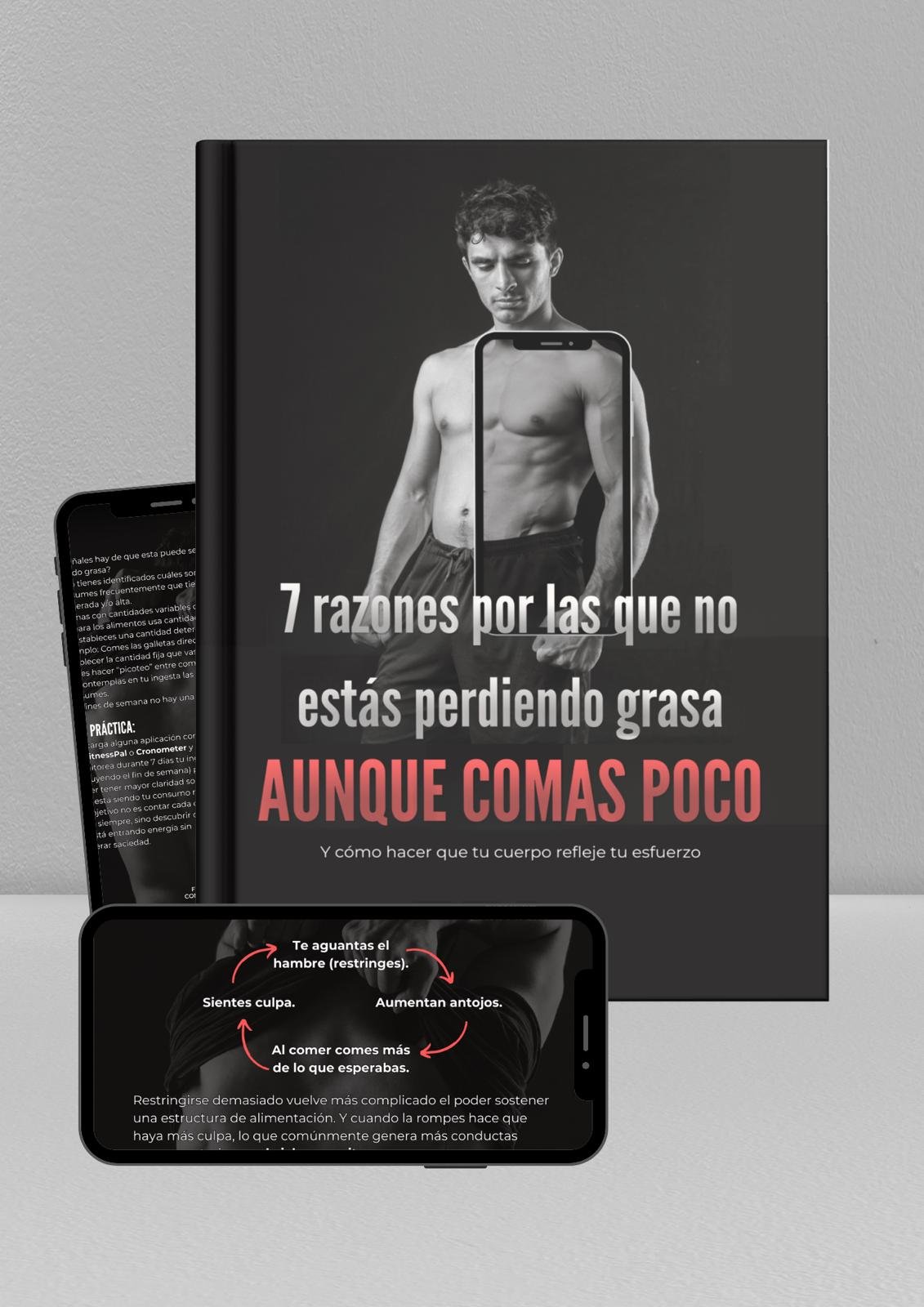 Digital product mockup of a fitness guide cover
